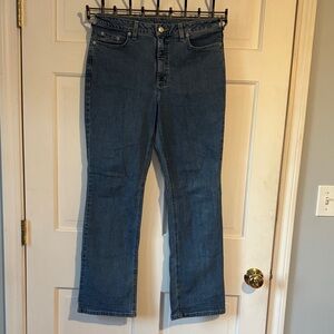 Lands' End Women's Straight Leg Jeans in Denim Blue